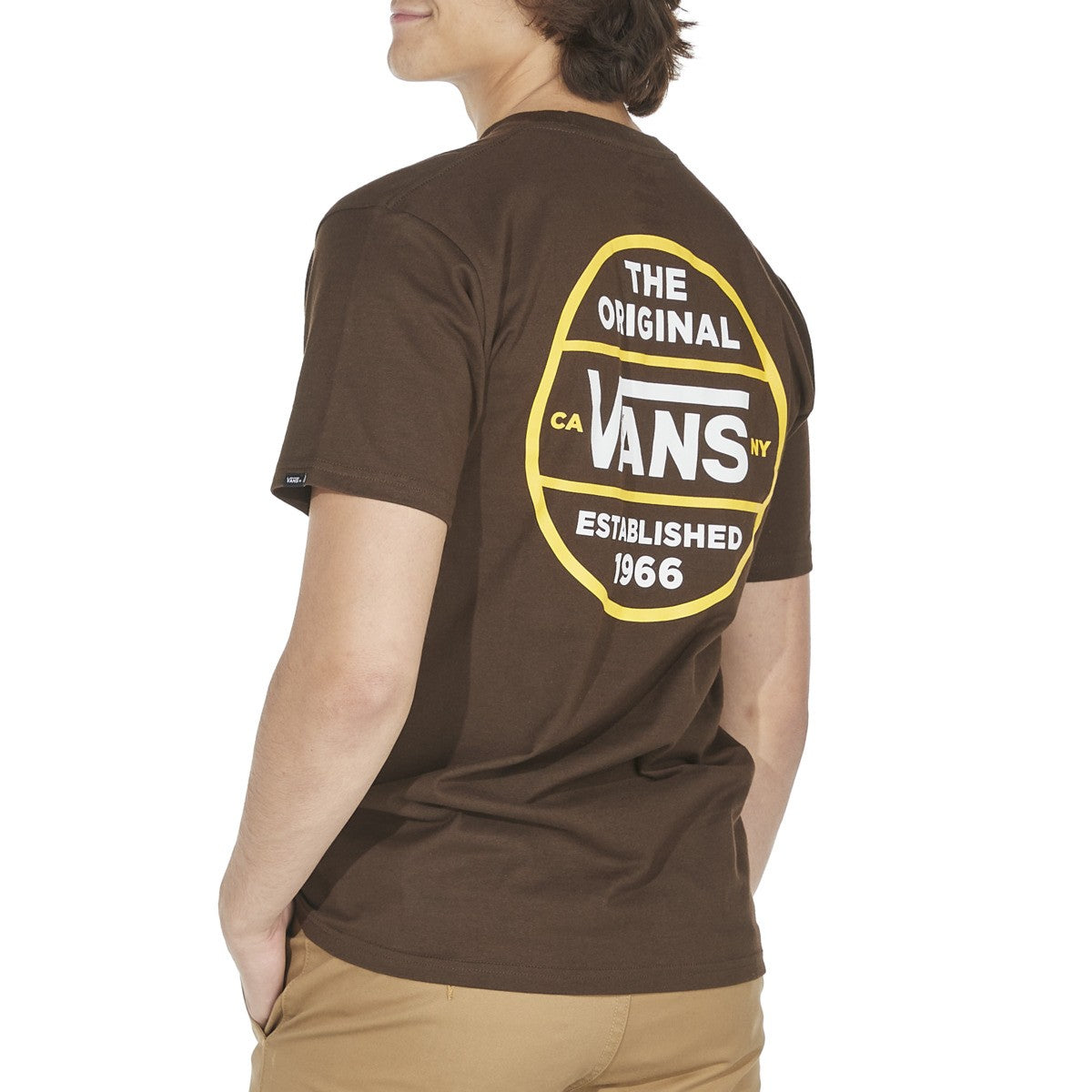 Vans Men's Short Sleeve Tee, (Authentic Original) Demitasse