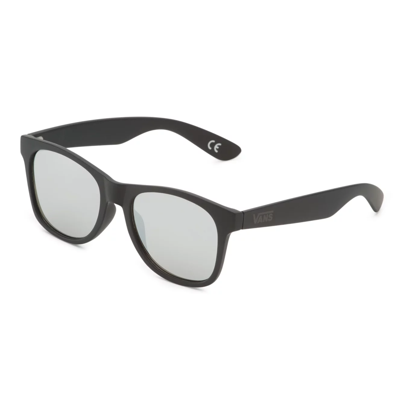 Vans Men's Spicoli Flat Shades Sunglasses, Black/Silver Mirror