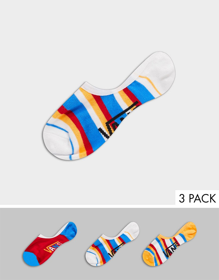 Vans Women's Canoodles No Show Socks, Multi Rainbow