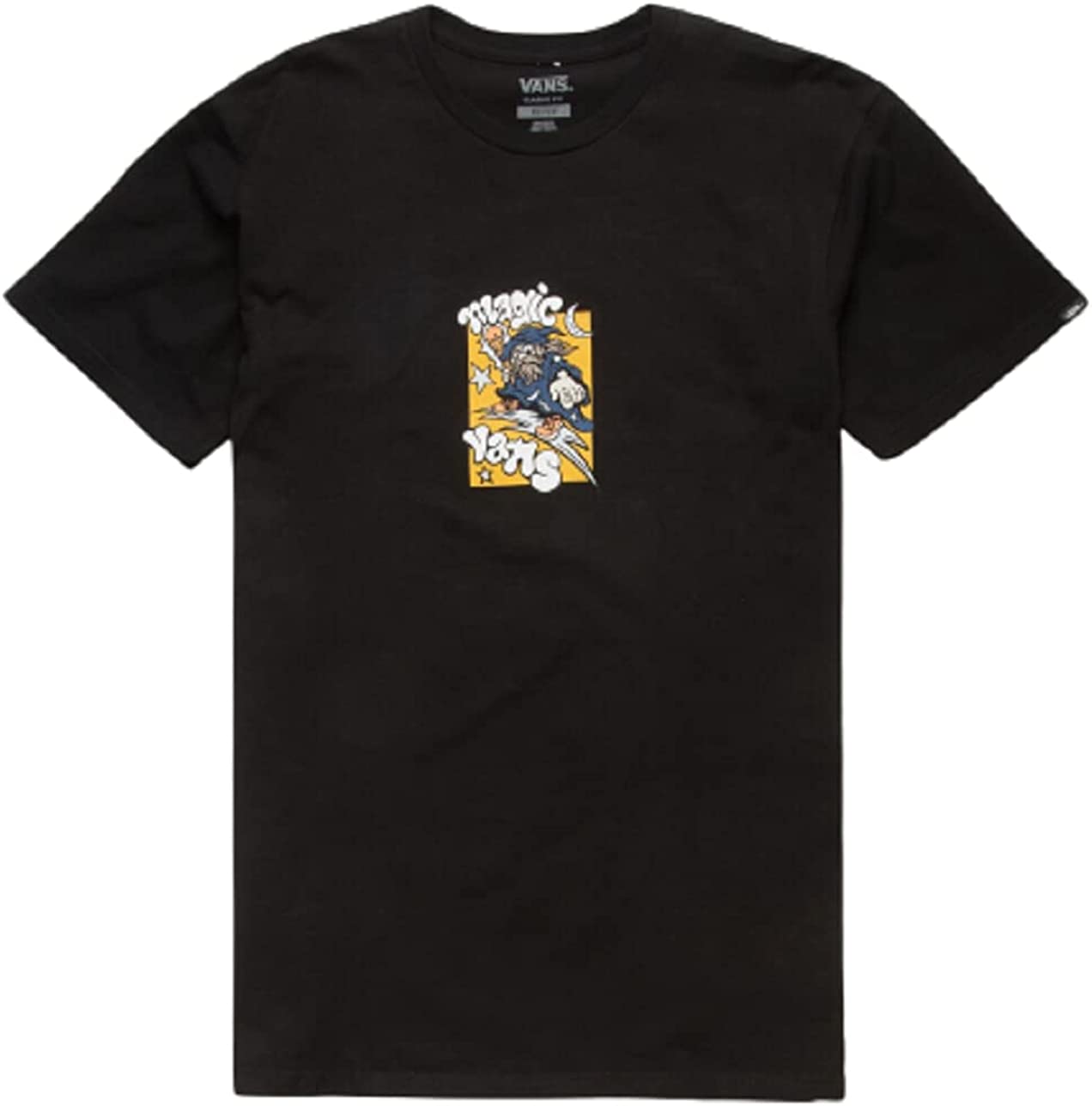 Vans Men's Classic Short Sleeve Tee, (Magic) Black