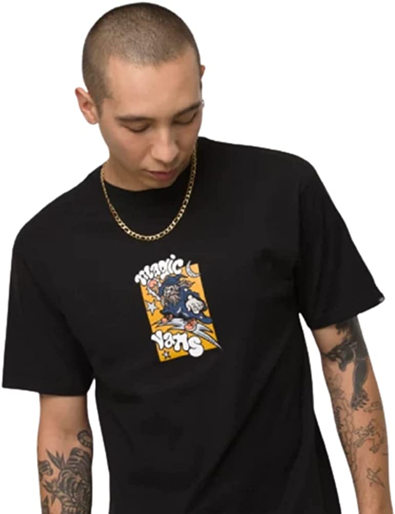 Vans Men's Classic Short Sleeve Tee, (Magic) Black