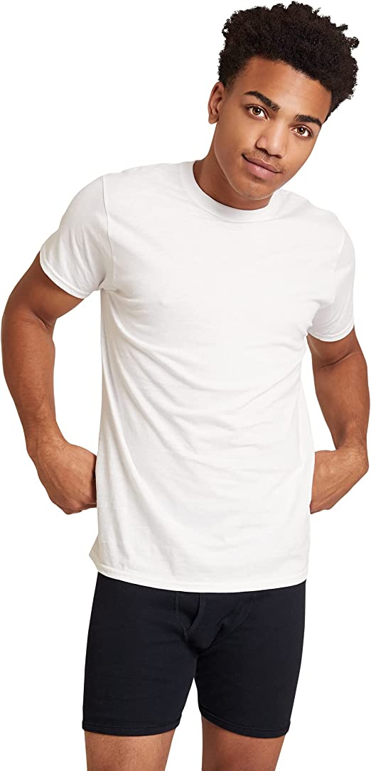 Gildan Men's Crew T-Shirts, (6-Pack) Multipack, Style G1100, White
