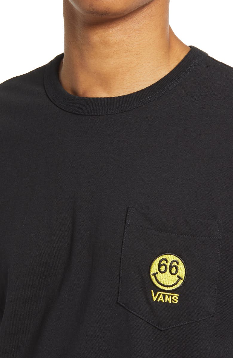 Vans Men's Short Sleeve Tee, Graphic Pocket/Black