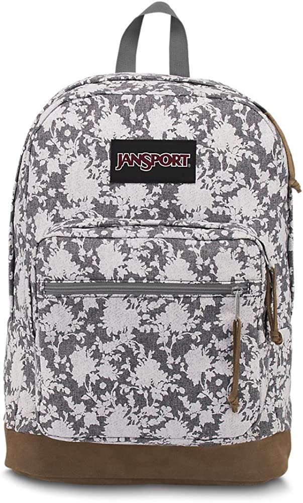 jansport backpack gray heathered floral Jansport Backpack, RIGHT PACK EXPRESSION, Grey Heathered Floral – Stylish Shoes OC
