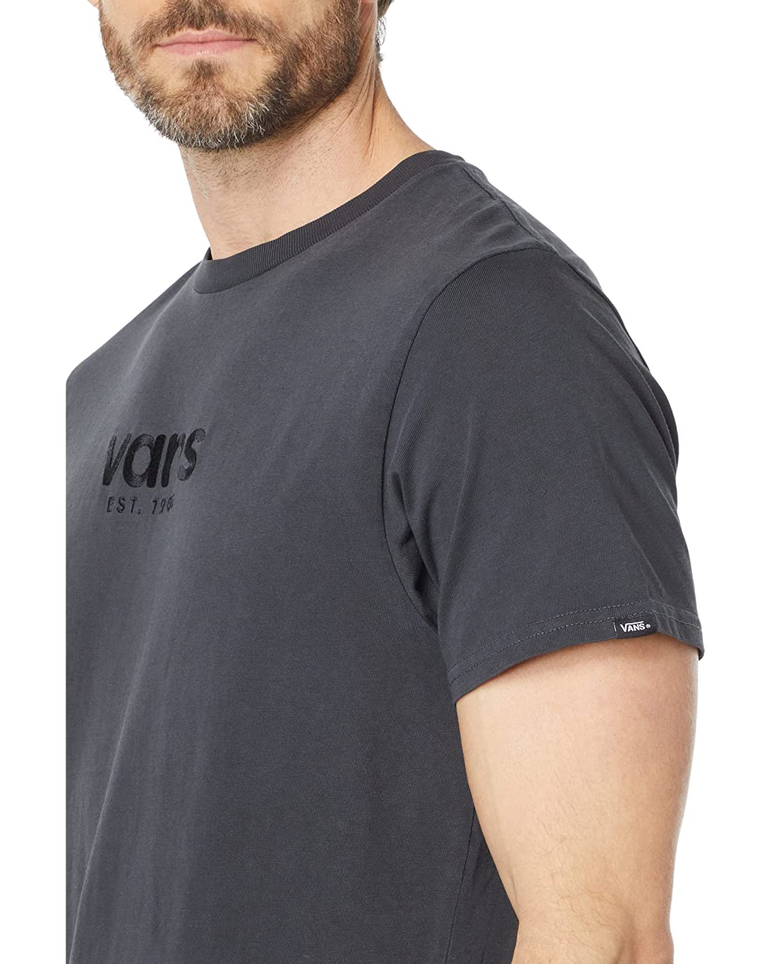 Vans Men's Short Sleeve Tee, (Washed) Black