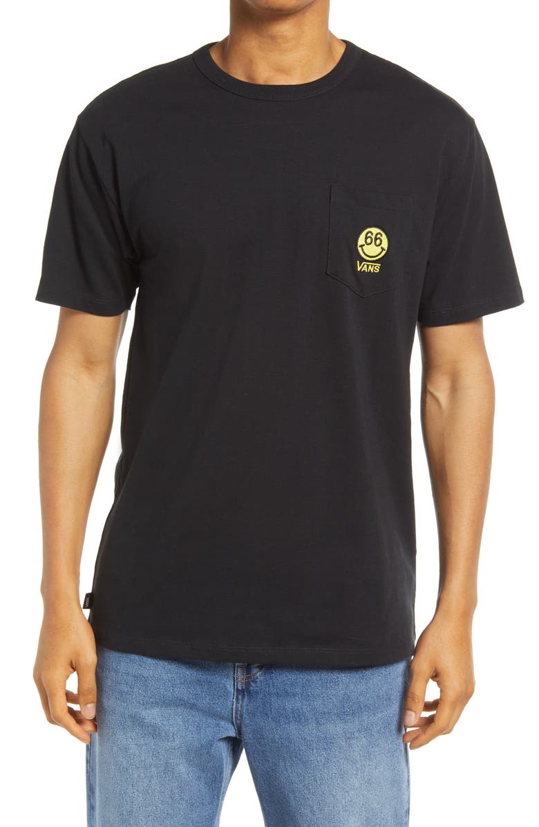 Vans Men's Short Sleeve Tee, Graphic Pocket/Black