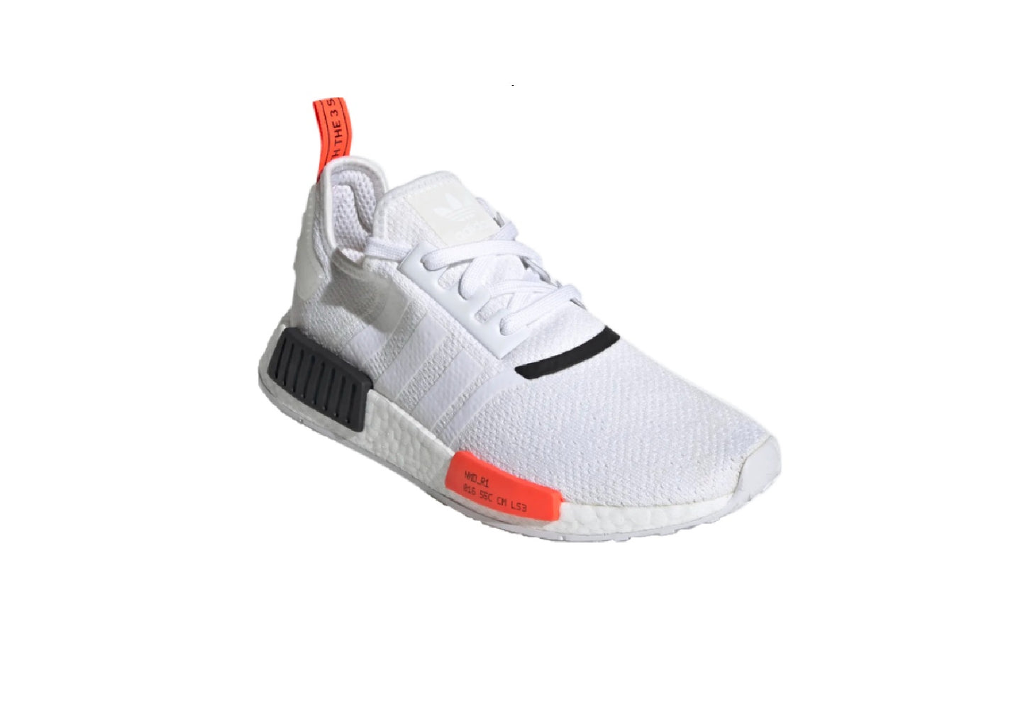 Adidas Men's Originals NMD_R1 Sneakers, Cloud White/Solar Red/Core Black