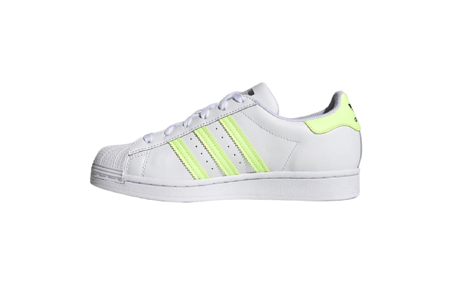 Adidas Women's Superstar Originals Sneakers, Cloud White/Hires Yellow/Matte Silver