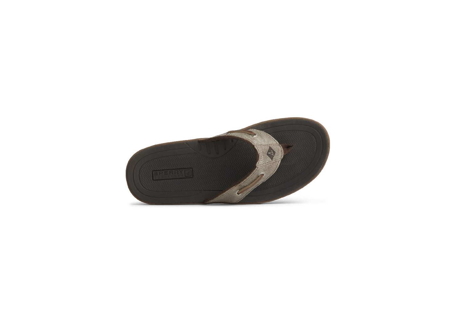 Sperry Men's Baitfish Thong Sandals, Brown