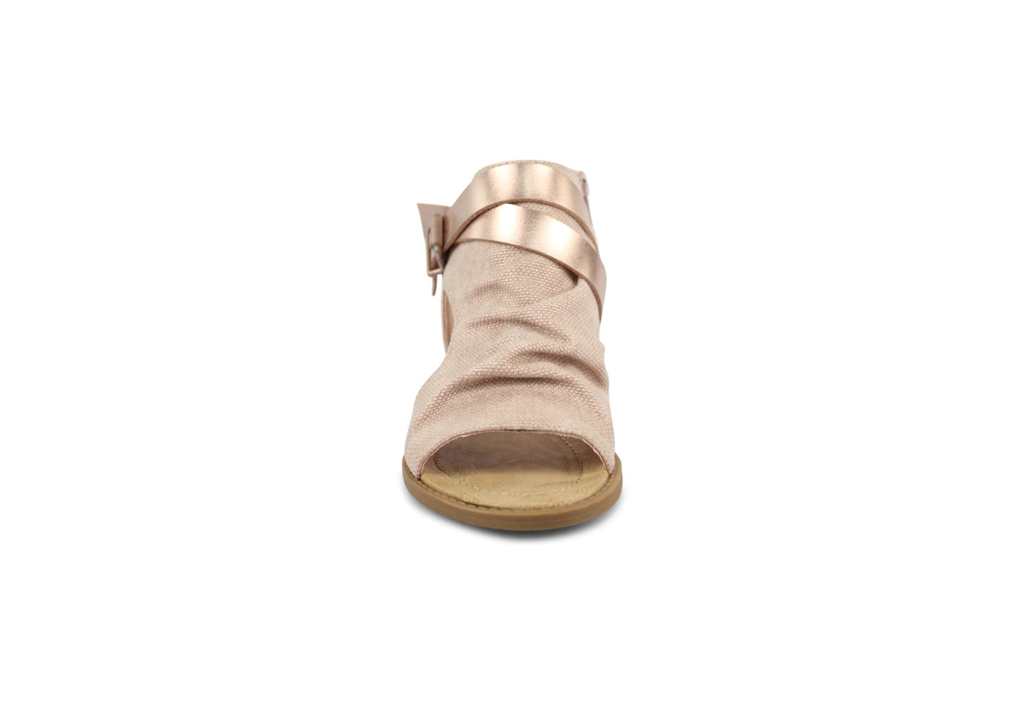 Blowfish Malibu Women's Balla Sandals, Rose Gold Rancher/Rose Gold Pisa Pu