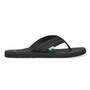 Sanuk Men's Beer Cozy 2 Flip Flops, Black