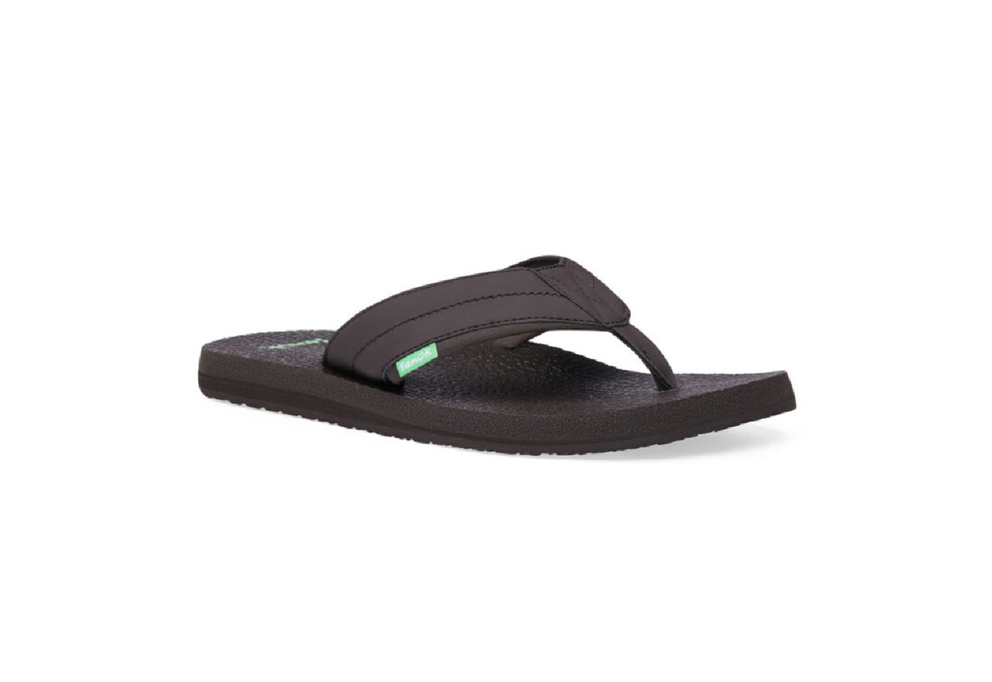 Sanuk Men's Beer Cozy 2 Flip Flops, Dark Brown