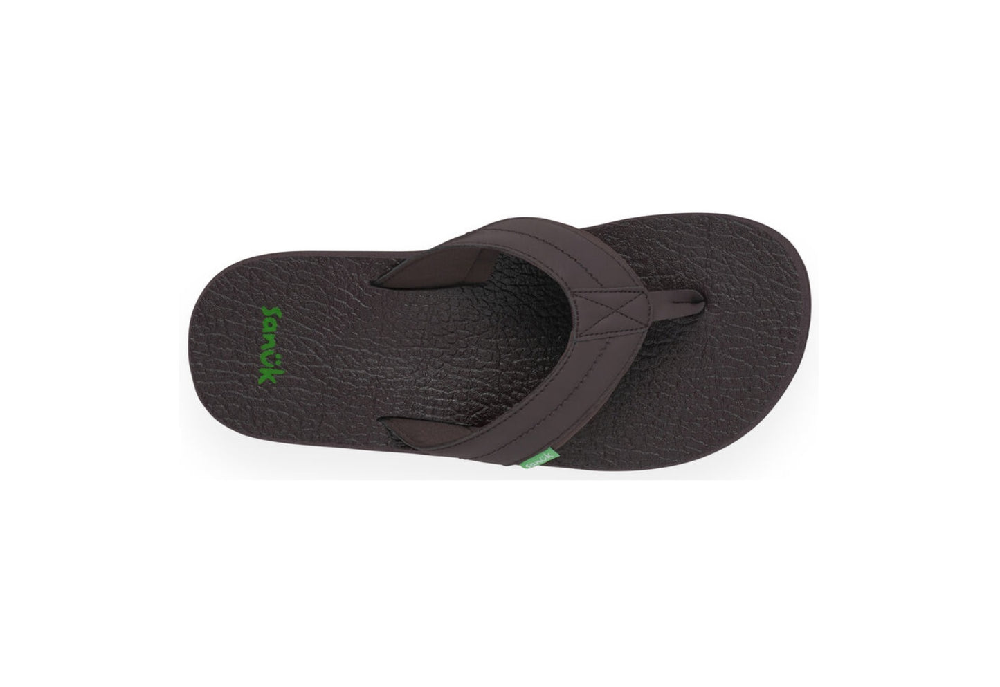 Sanuk Men's Beer Cozy 2 Flip Flops, Dark Brown