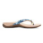 Vionic Women's Bella II Toe Post Sandals, Blue Palm