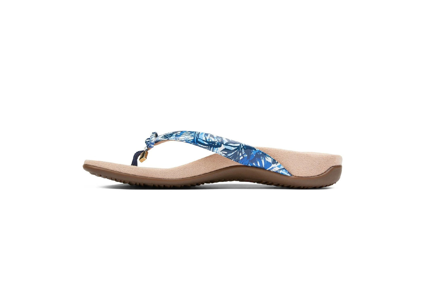 Vionic Women's Bella II Toe Post Sandals, Blue Palm