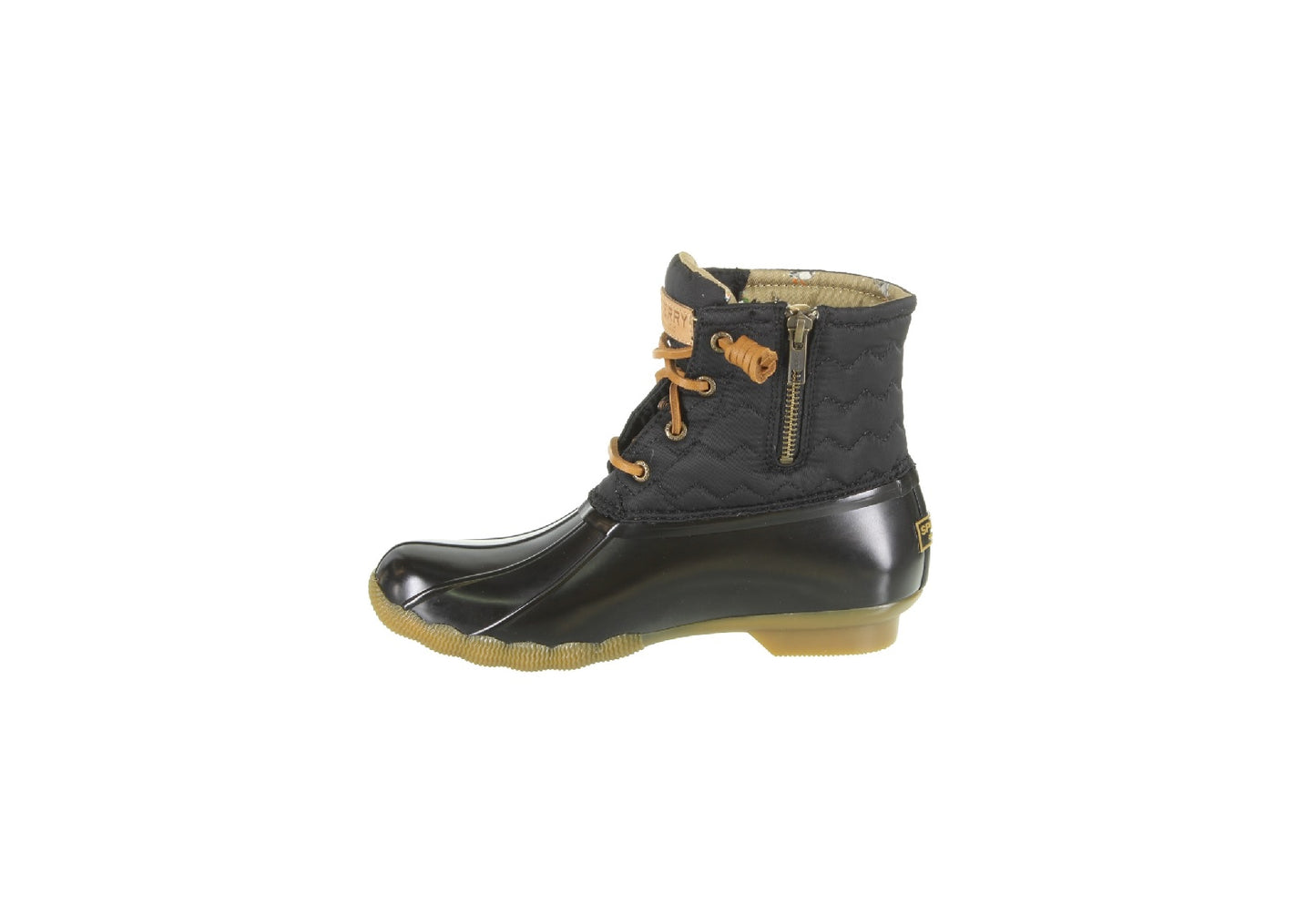 Sperry Women's Saltwater Chevron Quilted Boot, Black