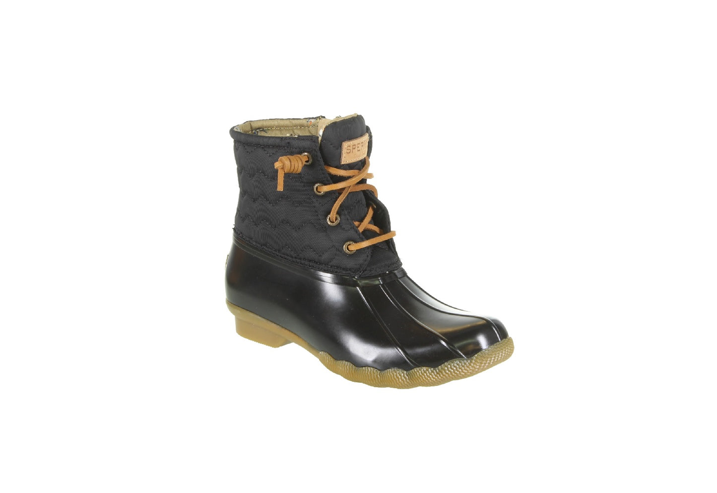 Sperry Women's Saltwater Chevron Quilted Boot, Black