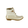 Sperry Women's Saltwater Chevron Quilted Boot, Ivory