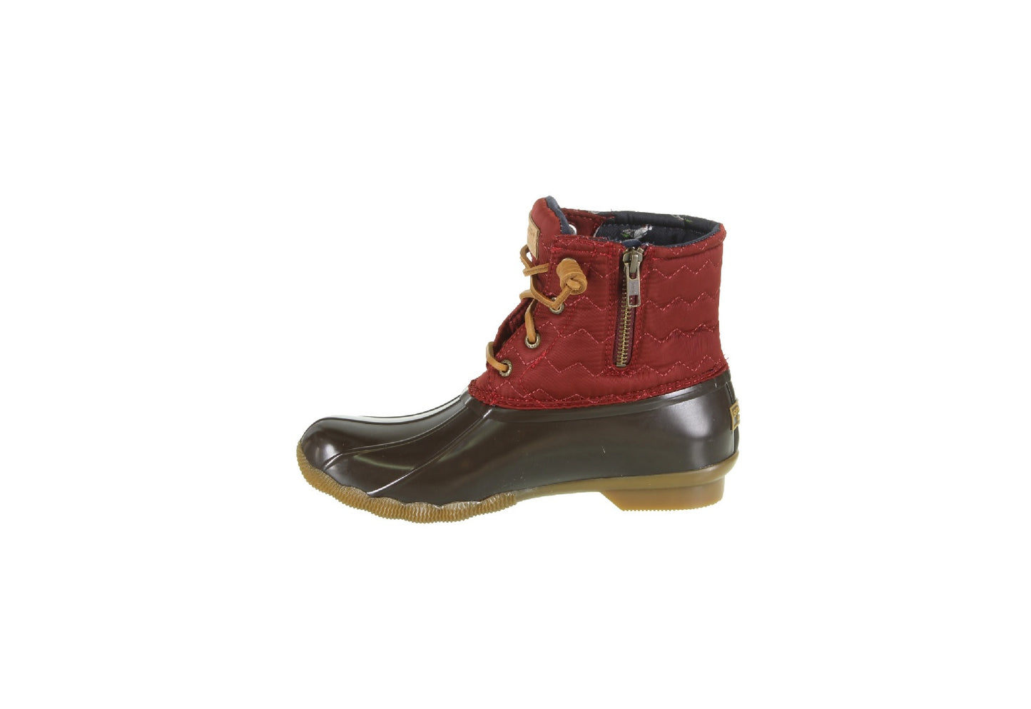 Sperry Women's Saltwater Chevron Quilted Boot, Wine