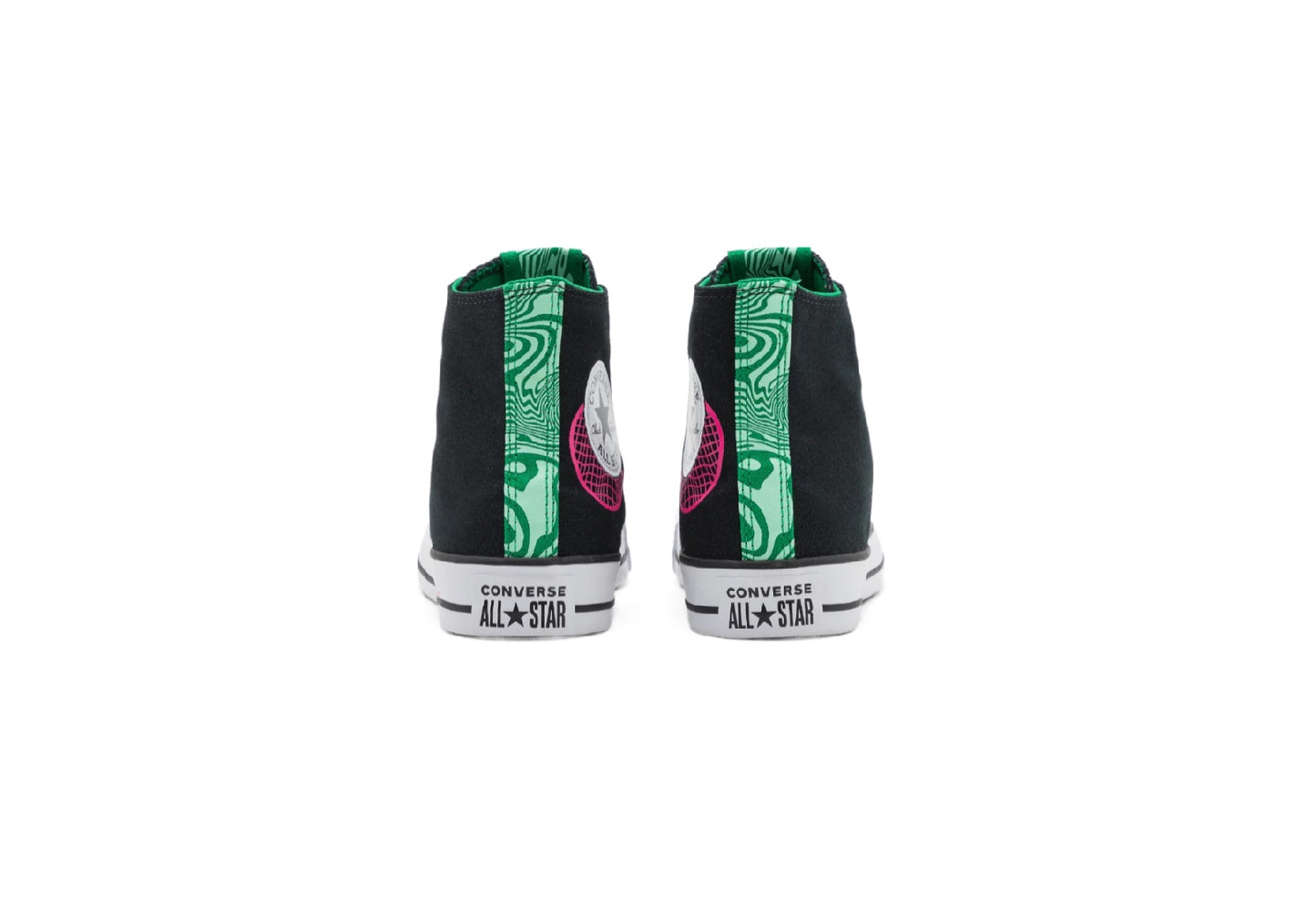Converse Chuck Taylor All Star See Beyond High Top Canvas Sneaker, Black/Green/Prime Pink (Men)
