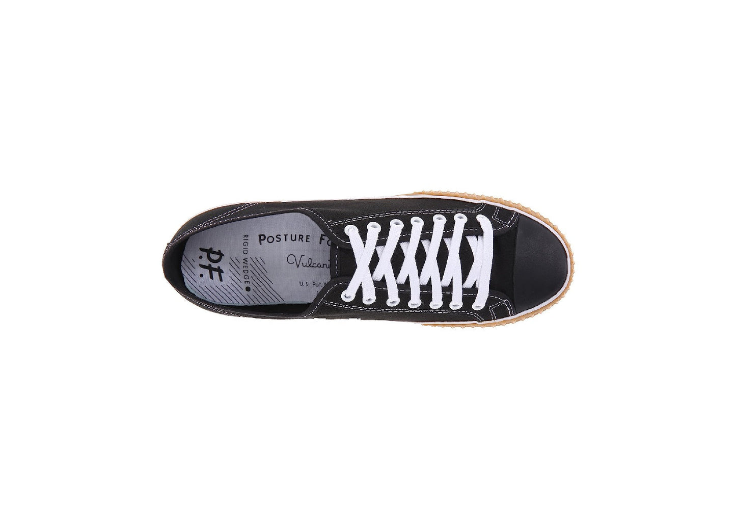 PF Flyers Center Lo Reissue, Black/Gum (Women)