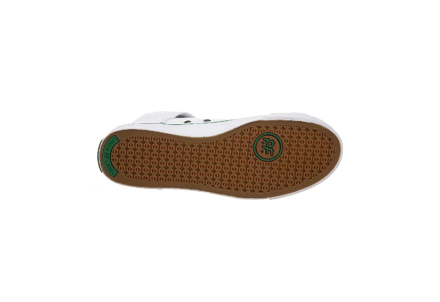 PF Flyers Bob Cousy High Top Sneakers, White/Green (Women)