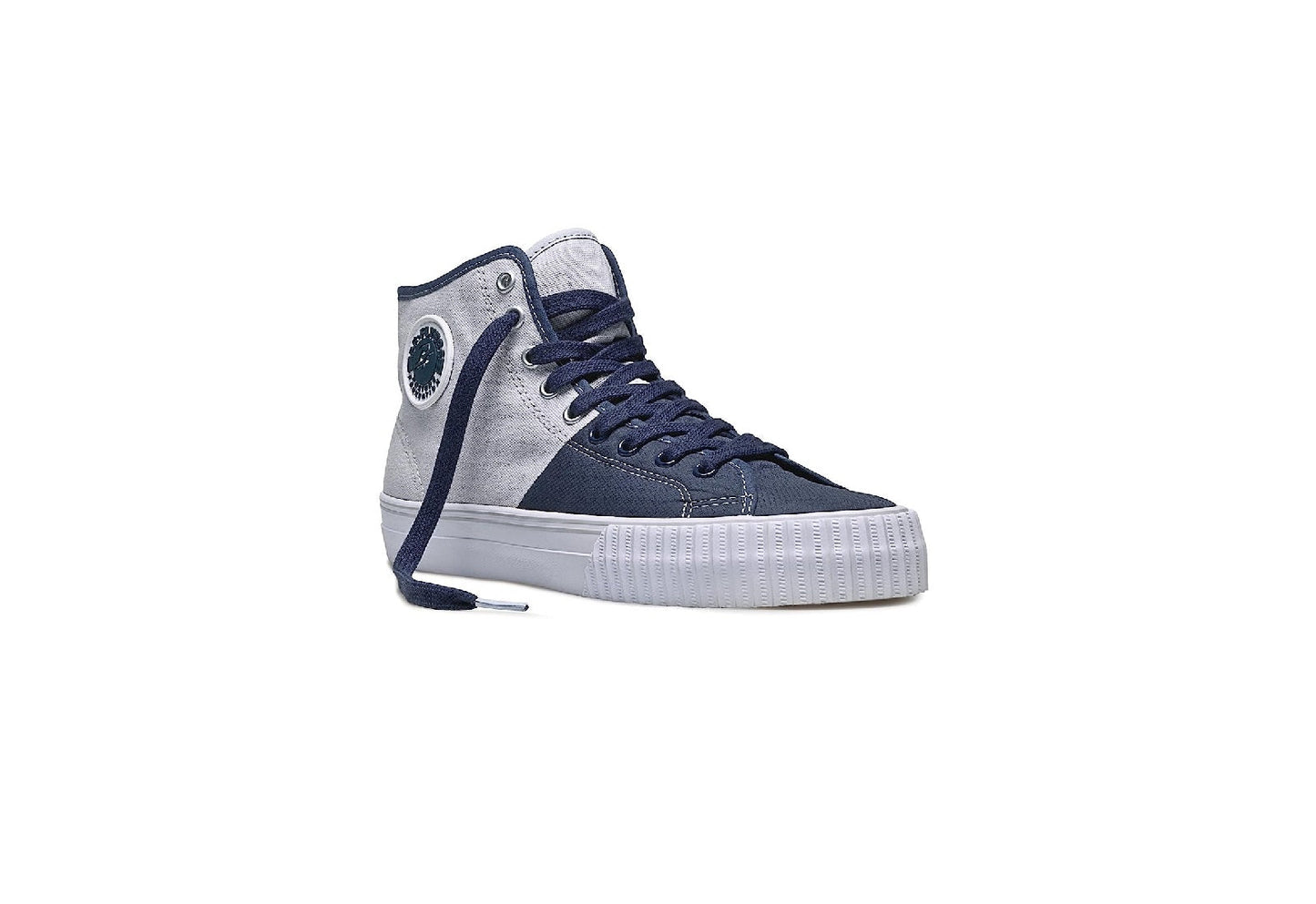 PF Flyers Center Hi Reissue, Grey/Blue (Women)