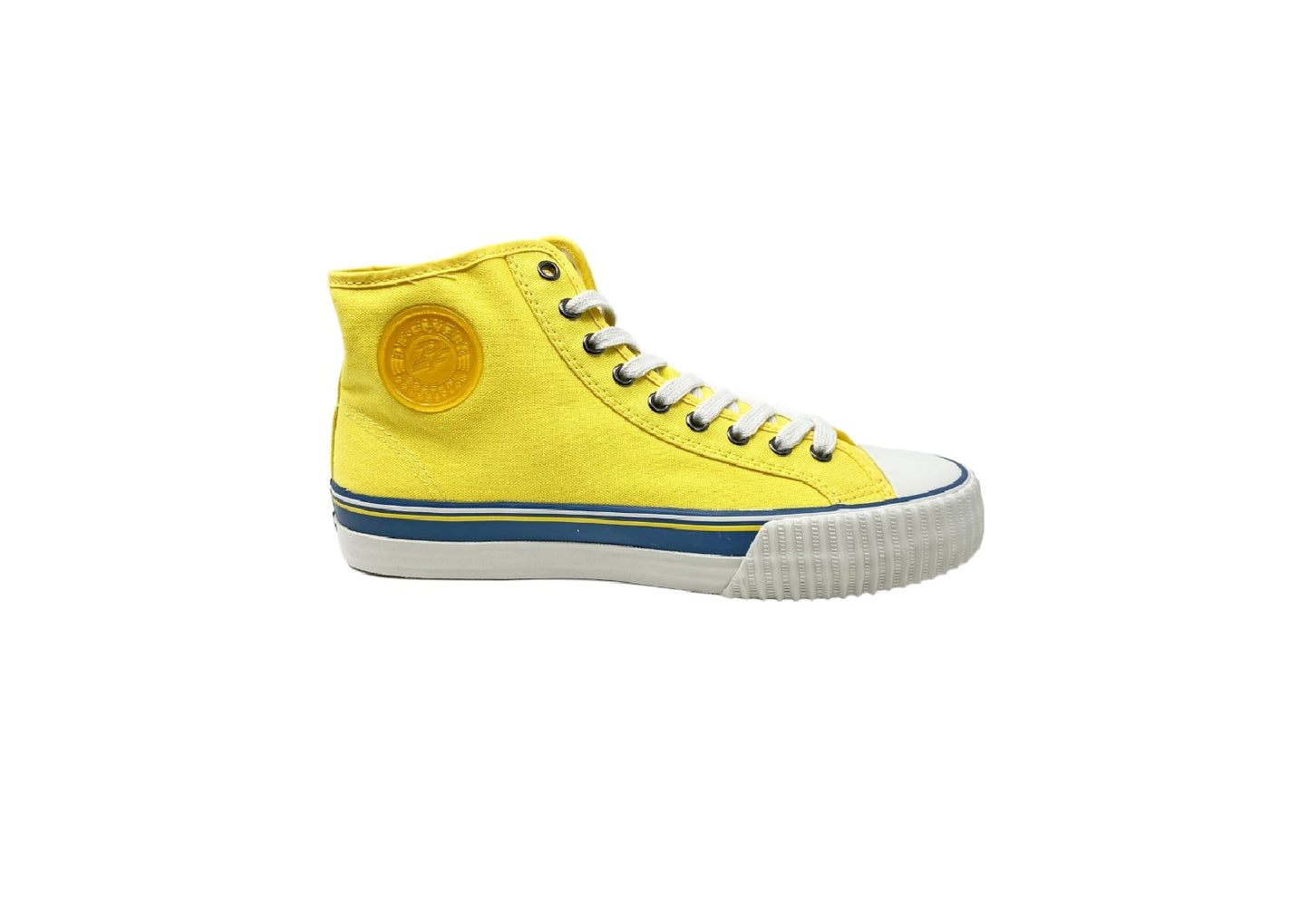 PF Flyers Center Hi Reissue, Yellow/Blue/White (Men)