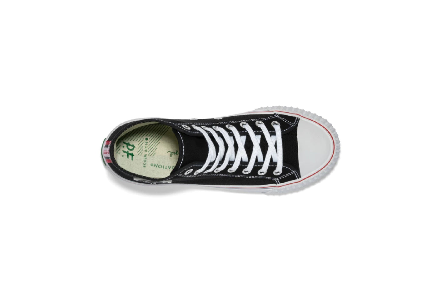 PF Flyers Center Hi Reissue, Black/White (Kids)