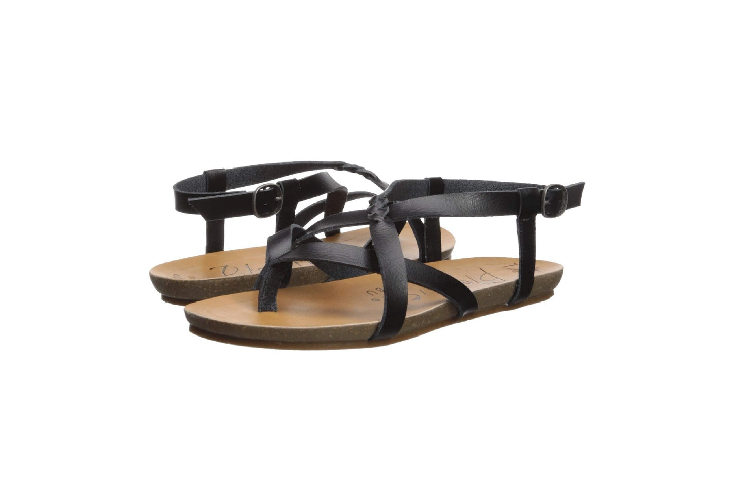 Blowfish Malibu Women's Granola-B Sandals, Black Dyecut