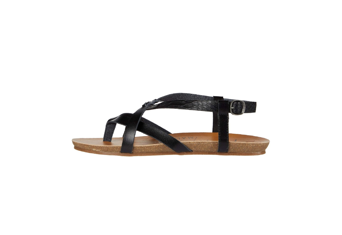 Blowfish Malibu Women's Granola-B Sandals, Black Snake Charmer