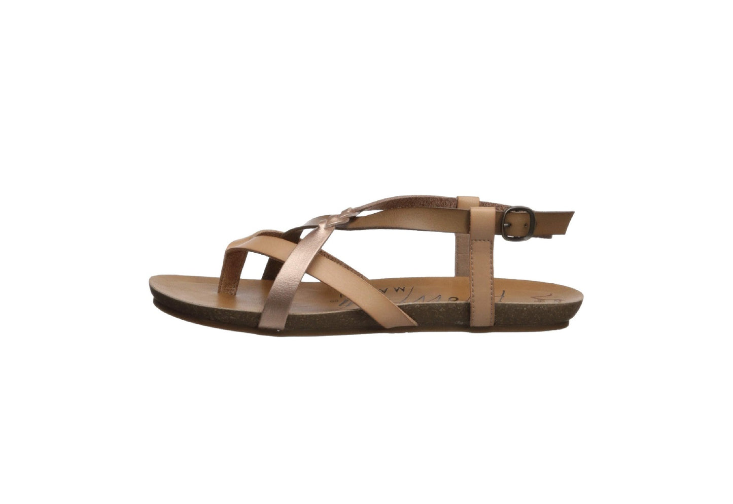 Blowfish Malibu Women's Granola-B Sandals, Blond/Wheat/Pearl Rosegold
