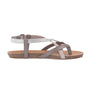 Blowfish Malibu Women's Granola-B Sandals, Fog Grey/Mist Dyecut/Steel Cosmic Metallic