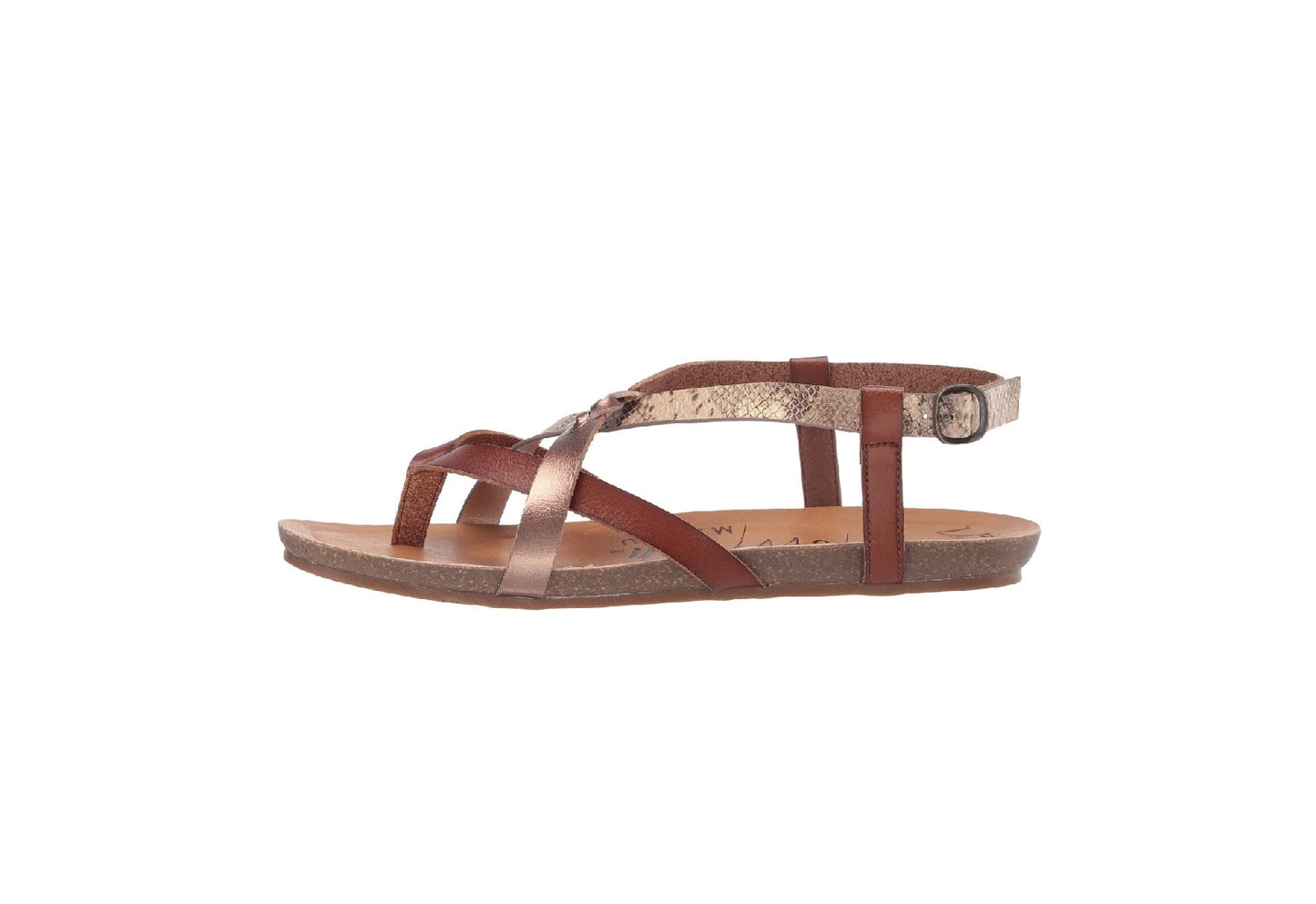 Blowfish Malibu Women's Granola-B Sandals, Scotch/Amber/Desert Rose Mirage Snake