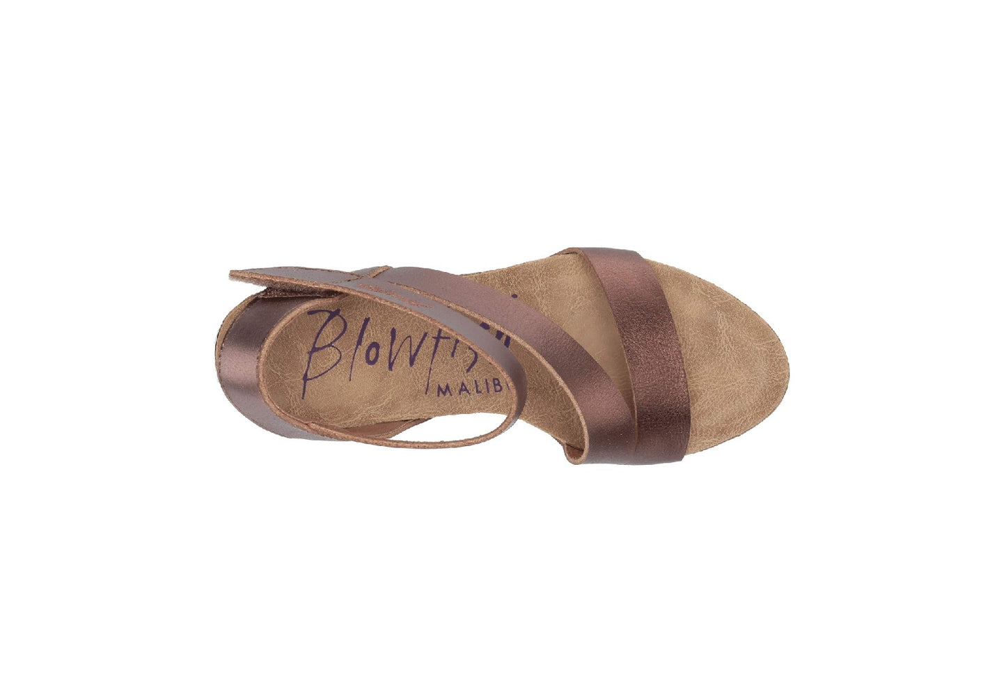 Blowfish Malibu Women's Hapuku Wedge Sandals, Amber Dyecut