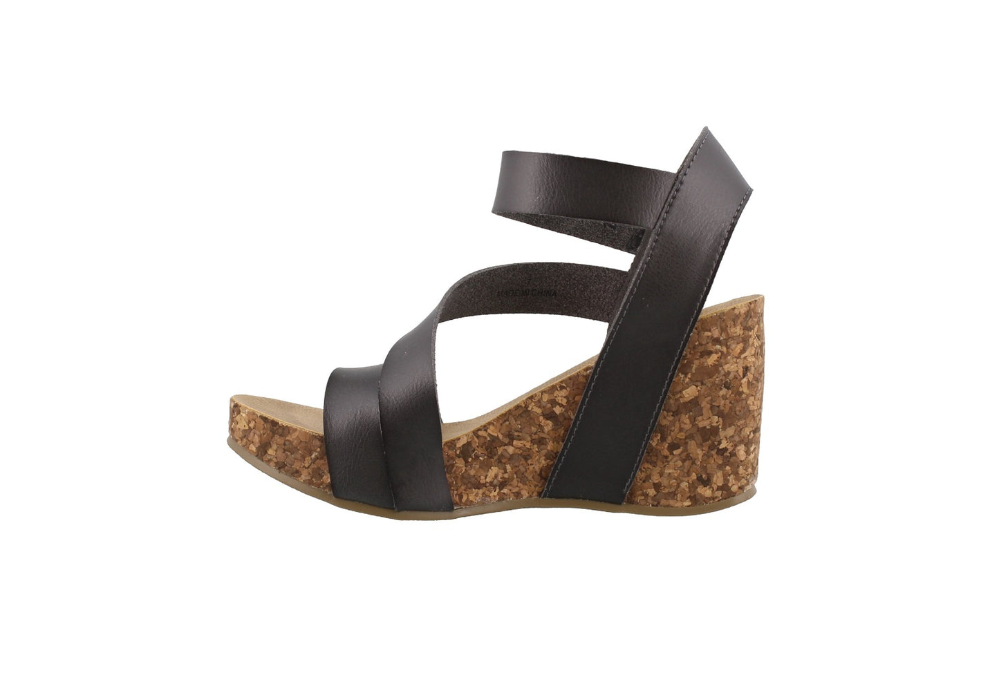 Blowfish Malibu Women's Hapuku Wedge Sandals, Black Dyecut