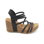 Blowfish Malibu Women's Heidi Sandals, Black Dyecut
