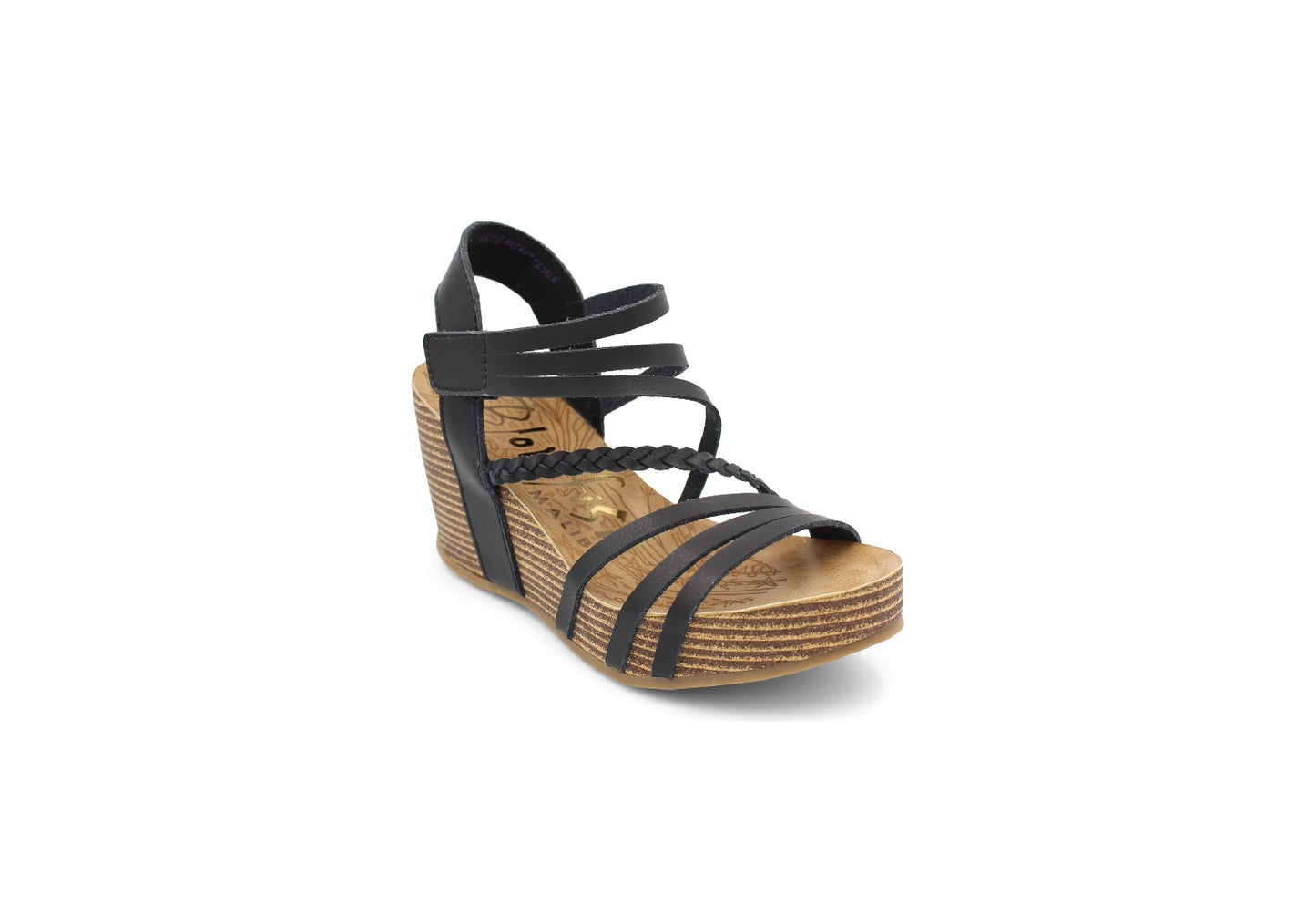Blowfish Malibu Women's Heidi Sandals, Black Dyecut