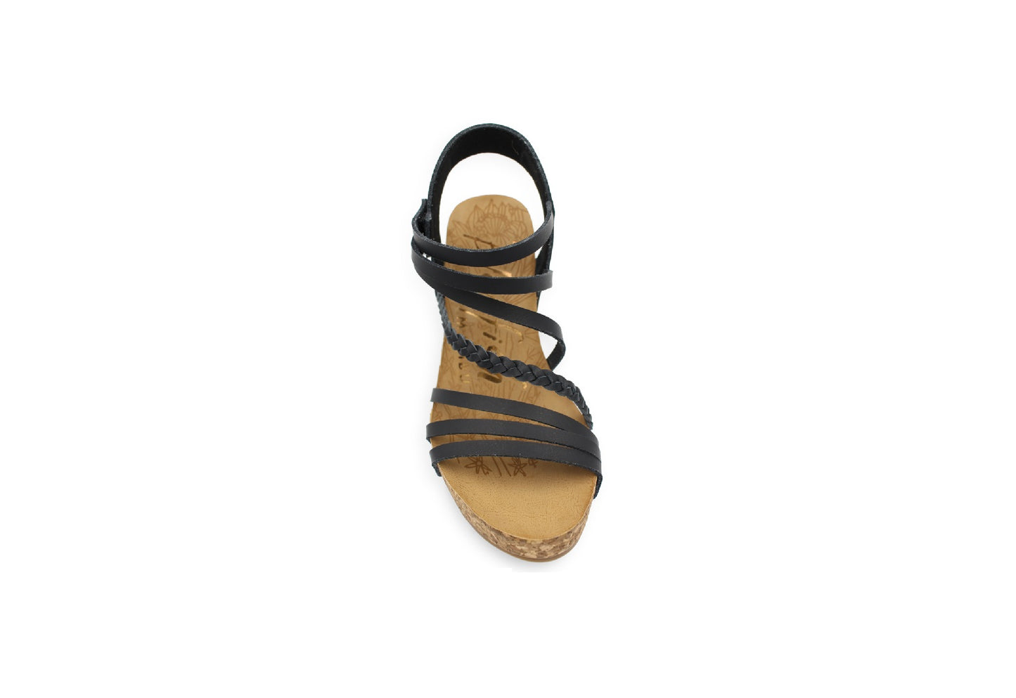 Blowfish Malibu Women's Heidi Sandals, Black Dyecut