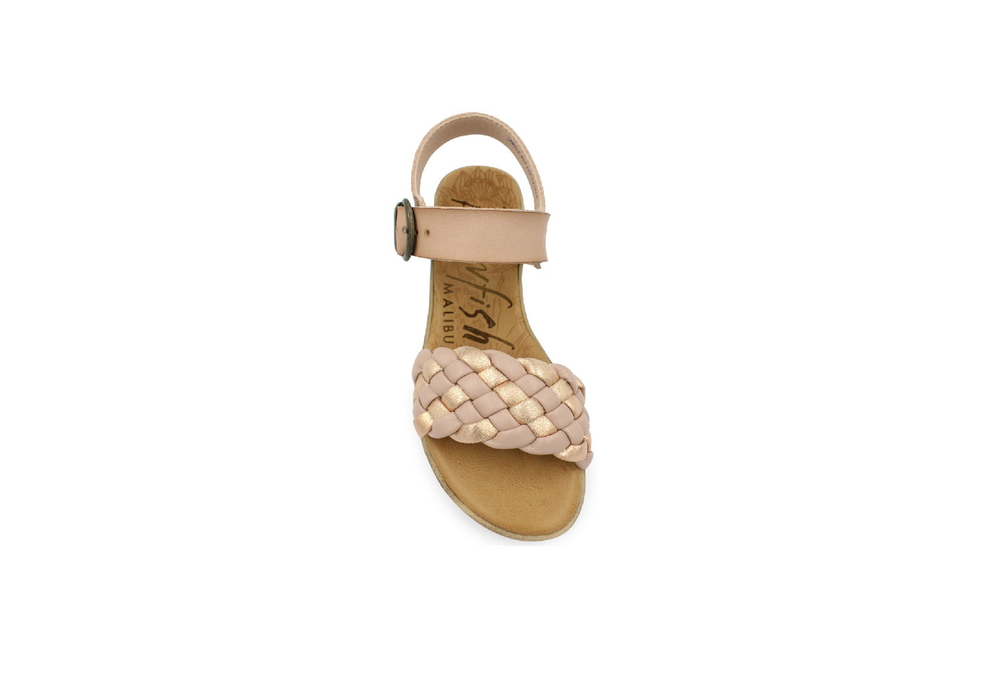 Blowfish Malibu Women's Layni Sandals, Lotus Mandala/Dyecut/Rose Gold Soft Metallic