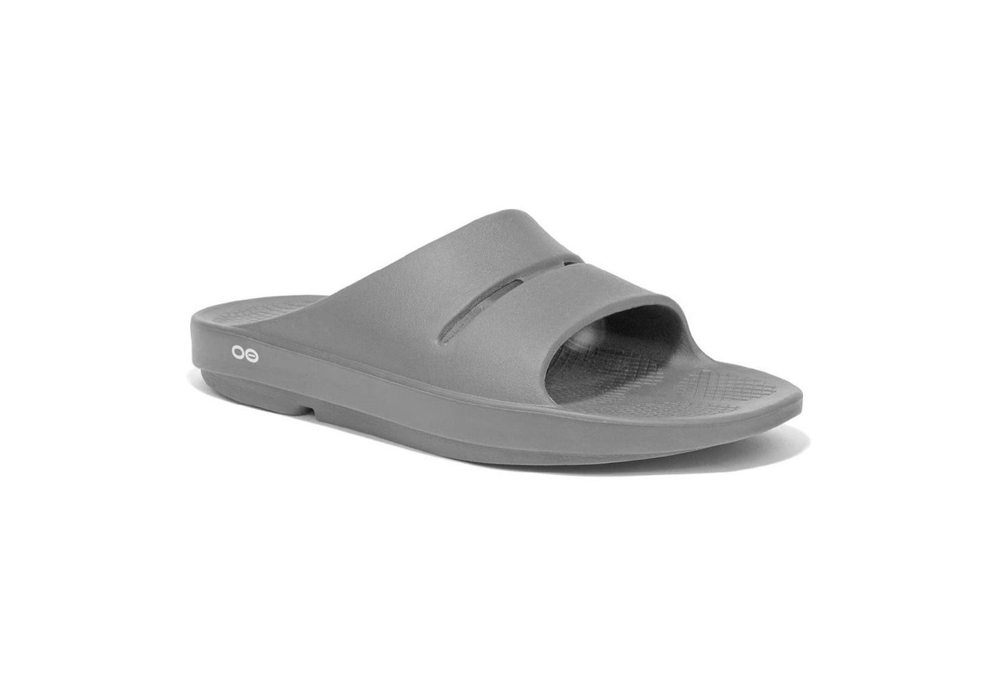 OOFOS OOahh Slide, Steel (Women)