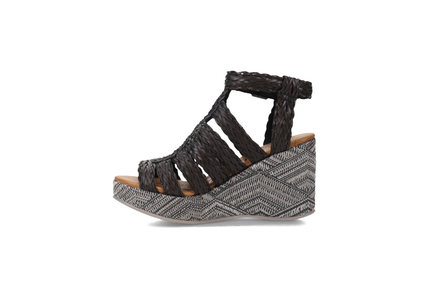 Blowfish Malibu Women's Pazazz Sandals, Black Sunny Weave