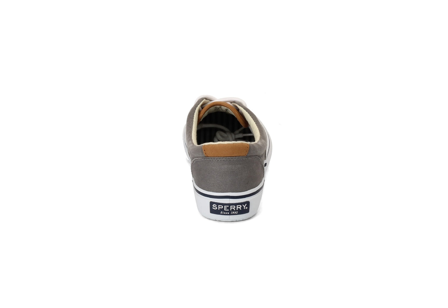Sperry Men's Salt Washed Twill Striper CVO Sneaker, Grey