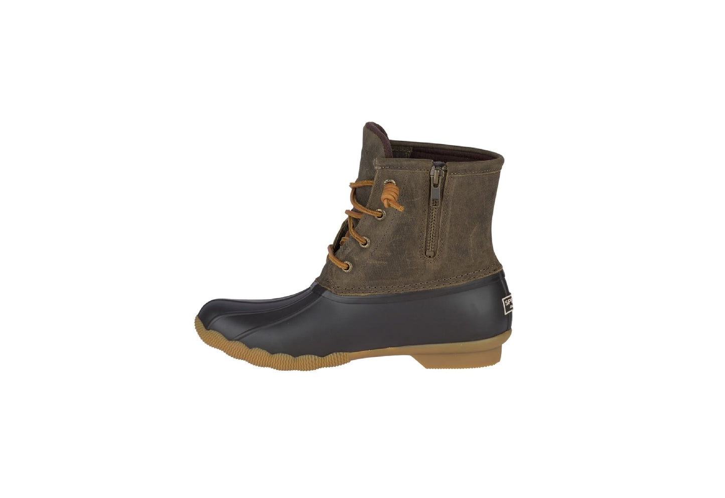 Sperry Women's Saltwater Duck Boot, Brown/Olive
