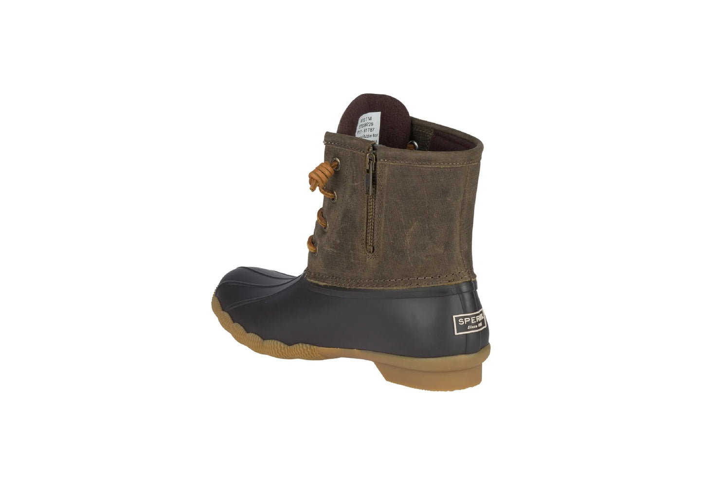 Sperry Women's Saltwater Duck Boot, Brown/Olive