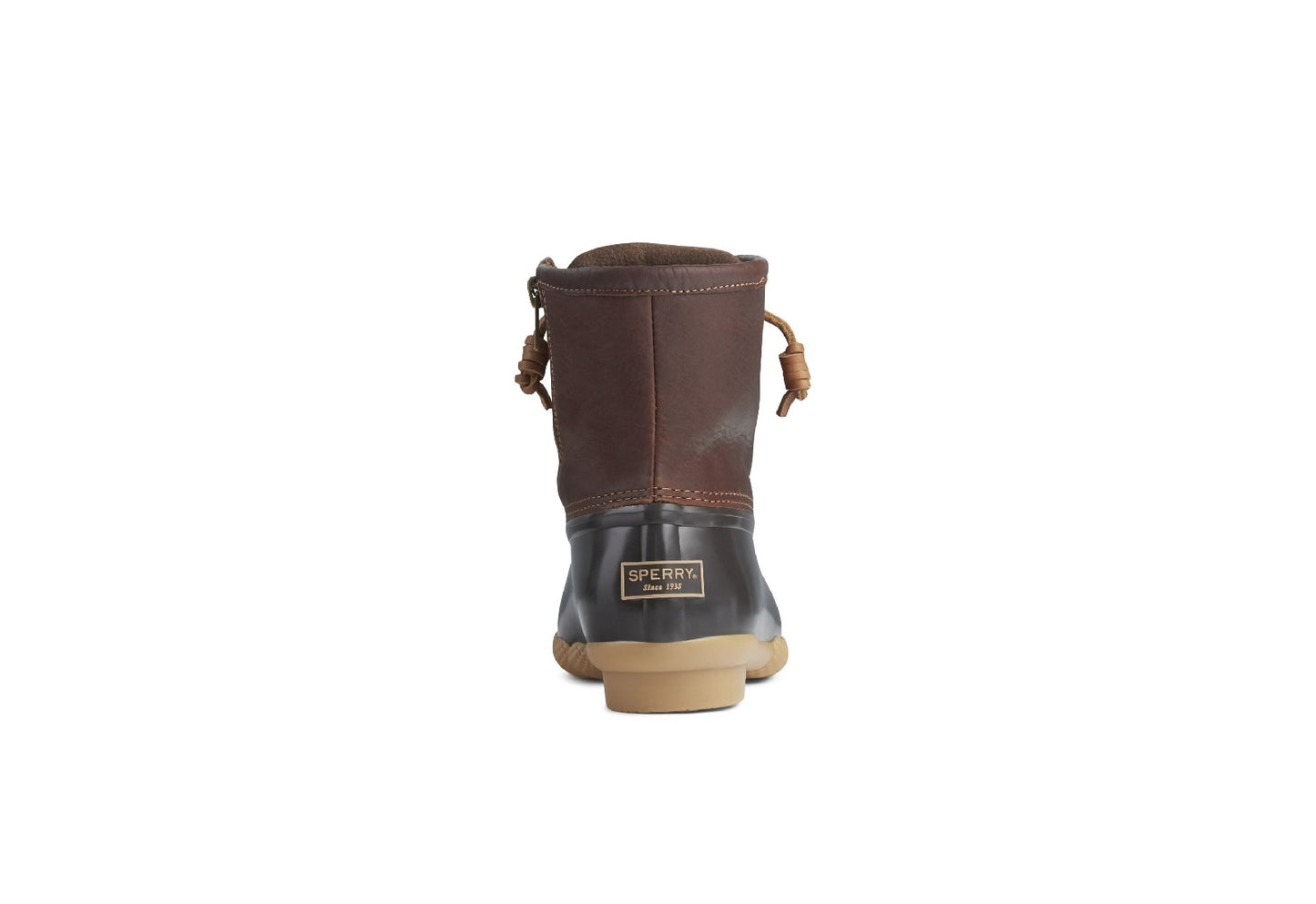 Sperry Women's Saltwater Duck Boot, Tan/Dark Brown
