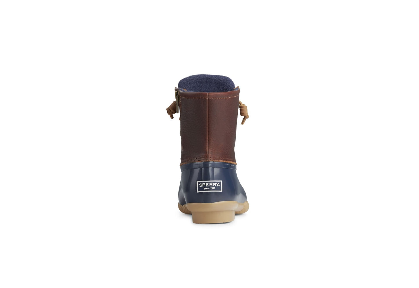 Sperry Women's Saltwater Duck Boot, Tan/Navy