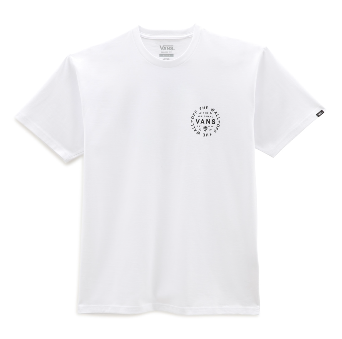 Vans Men's Classic Short Sleeve Tee, (Bandana Paisley) White