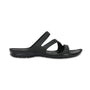 Crocs Women's Swiftwater Sandals, Black/Black