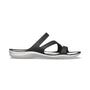 Crocs Women's Swiftwater Sandals, Black/White